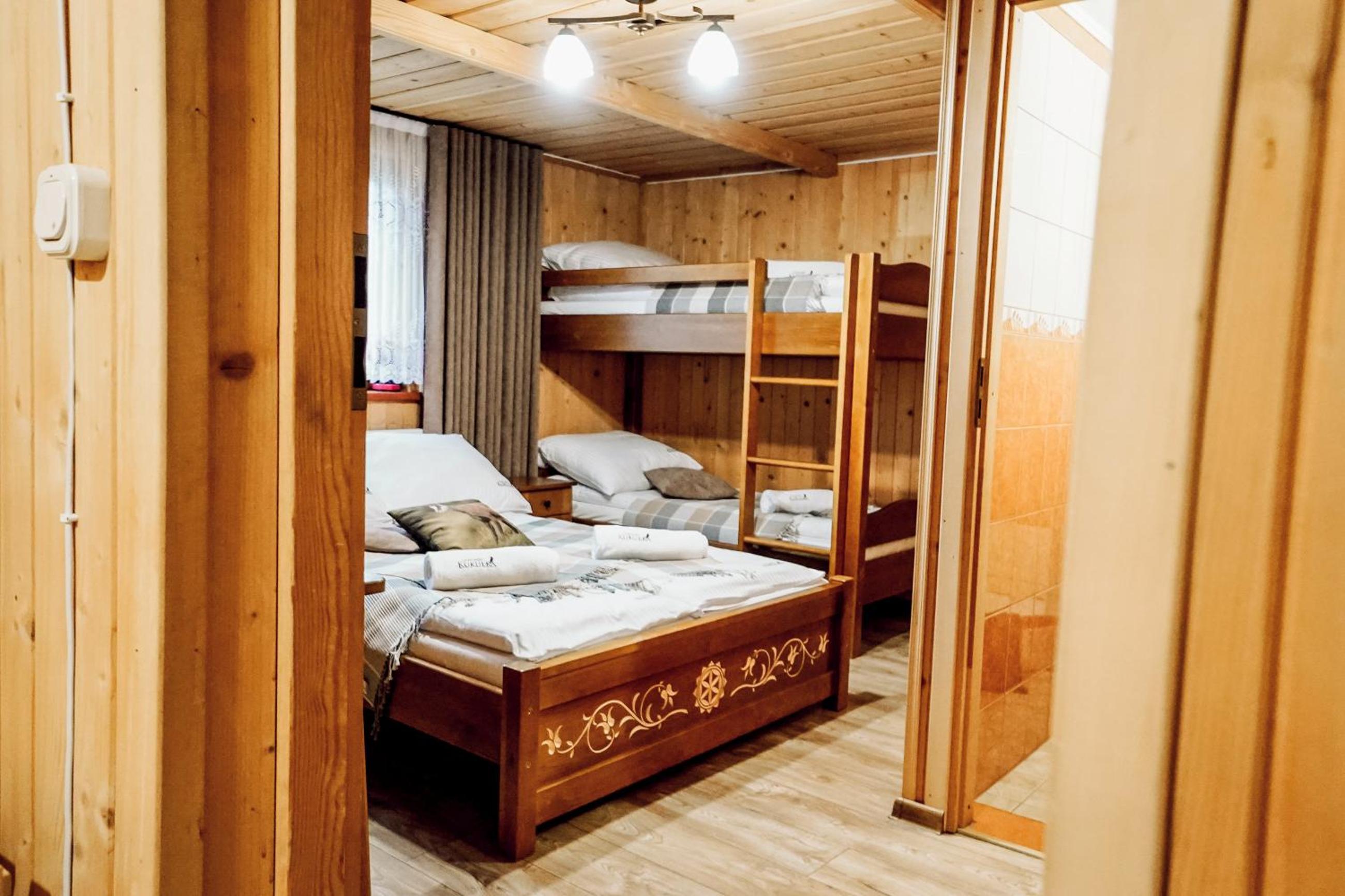 Quadruple Room with Mountain View at Gościniec Kukułka z Jacuzzi